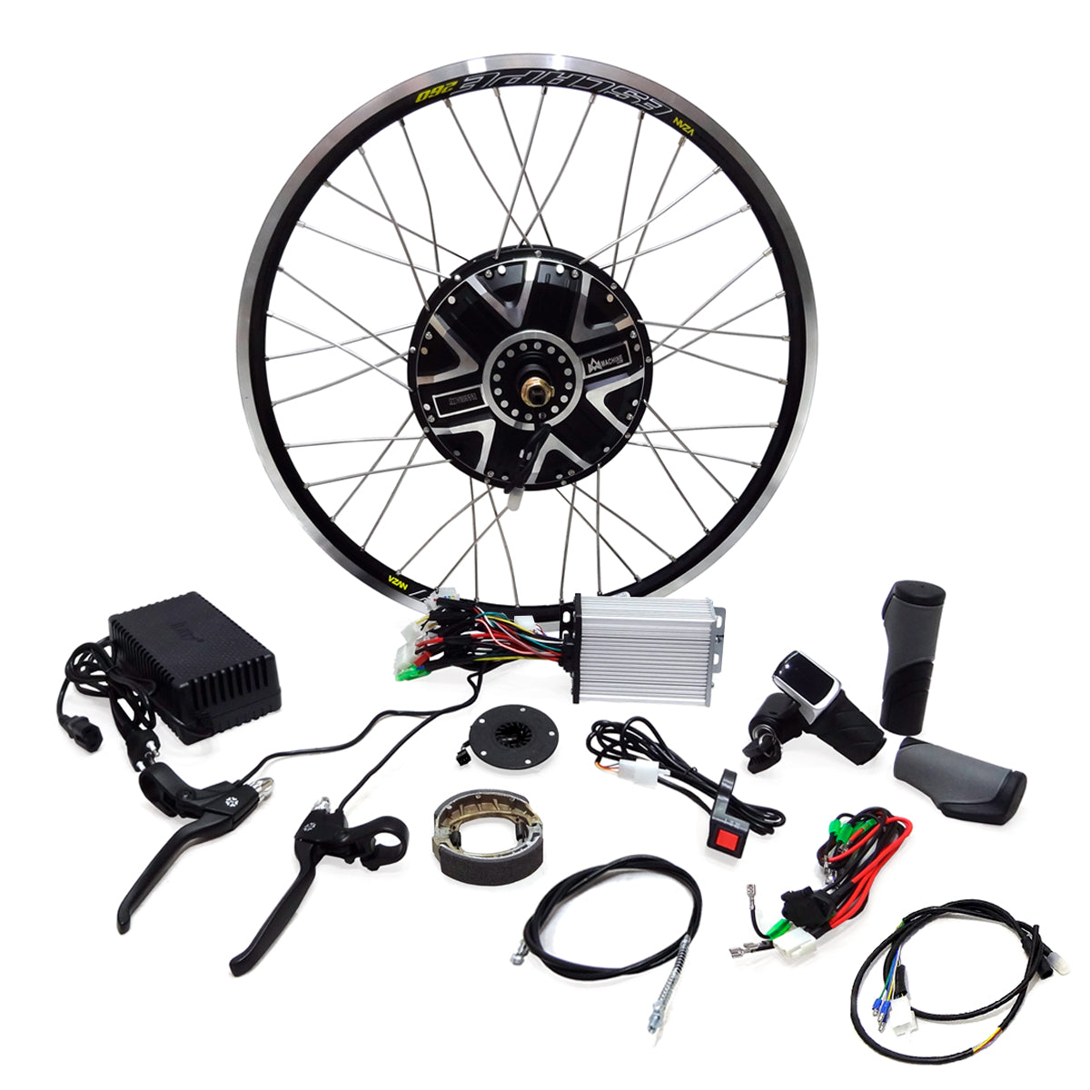 Kit Traseiro Bicicleta Elétrica 800W 48V 1V Freio a Tambor Preto