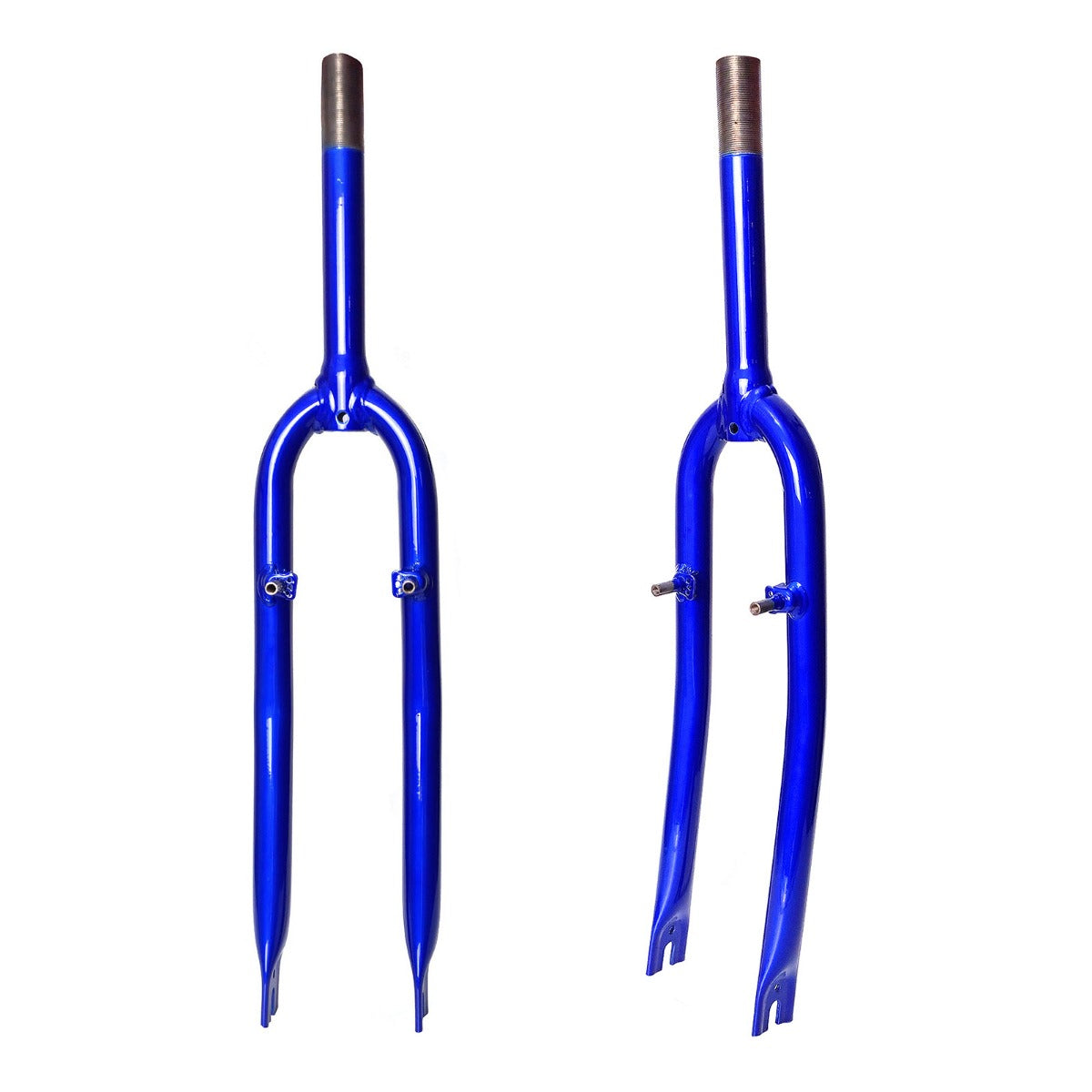 Garfo 26" Rígido 21,1mm Standard Retrô V-Brake Azul Metálico