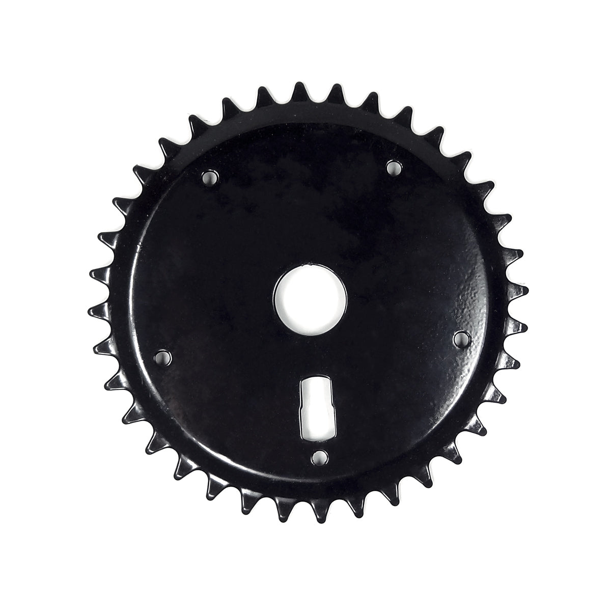 Roda Dentada Aço 36 Dentes Fechada Preta