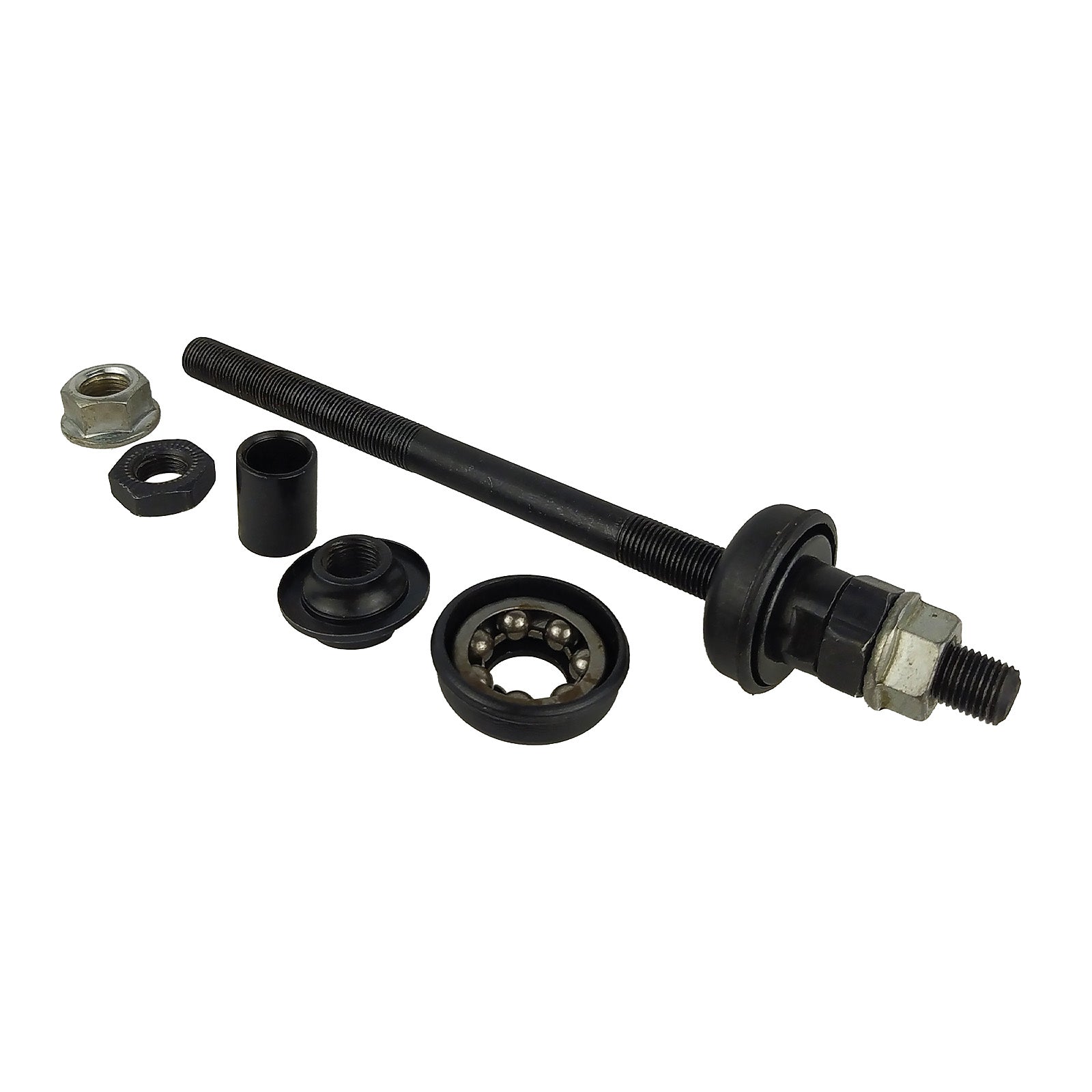 Eixo Traseiro Completo Para Cubo Ferro Bicicleta