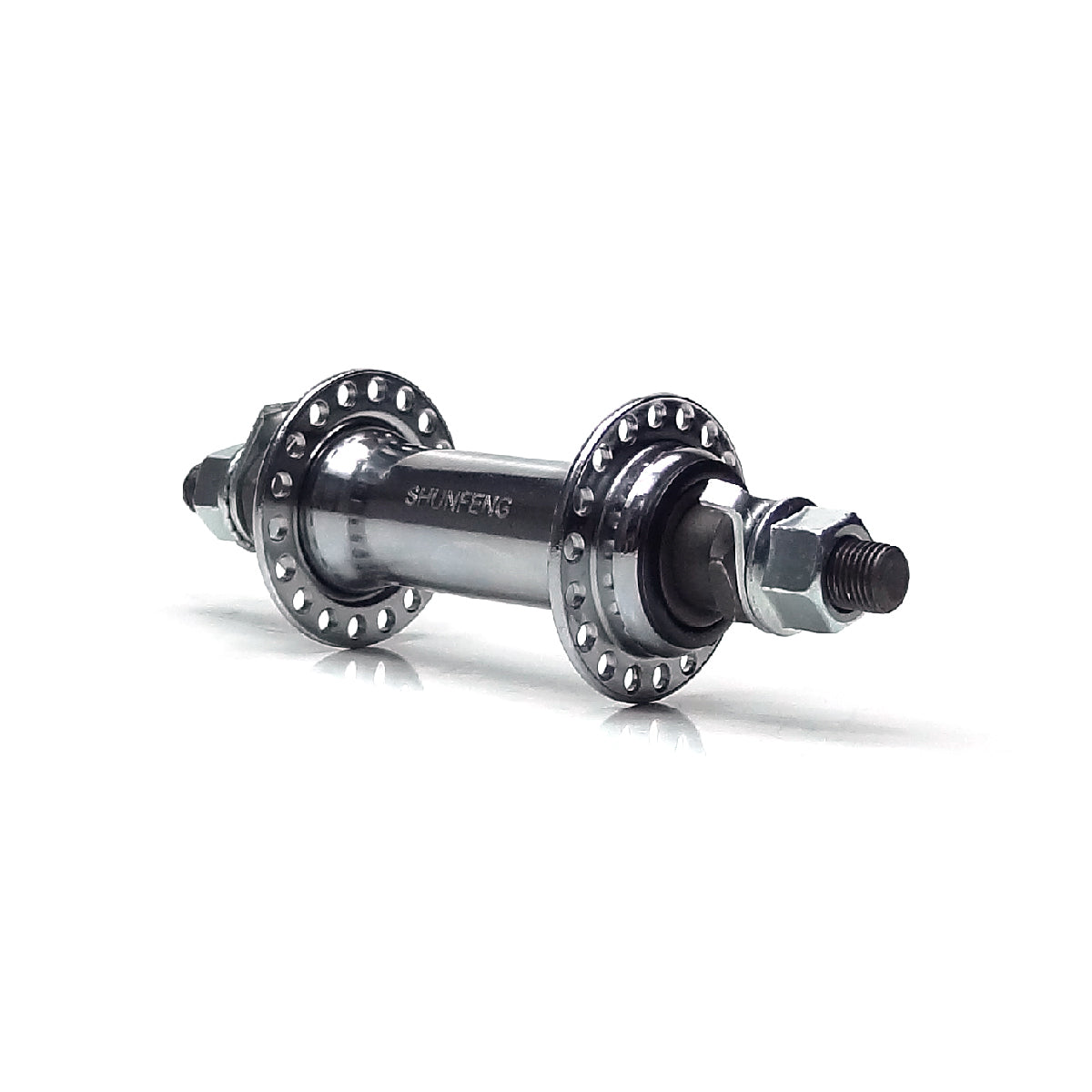 Cubo Dianteiro 36F Aço Shunfeng V-Brake Cromado