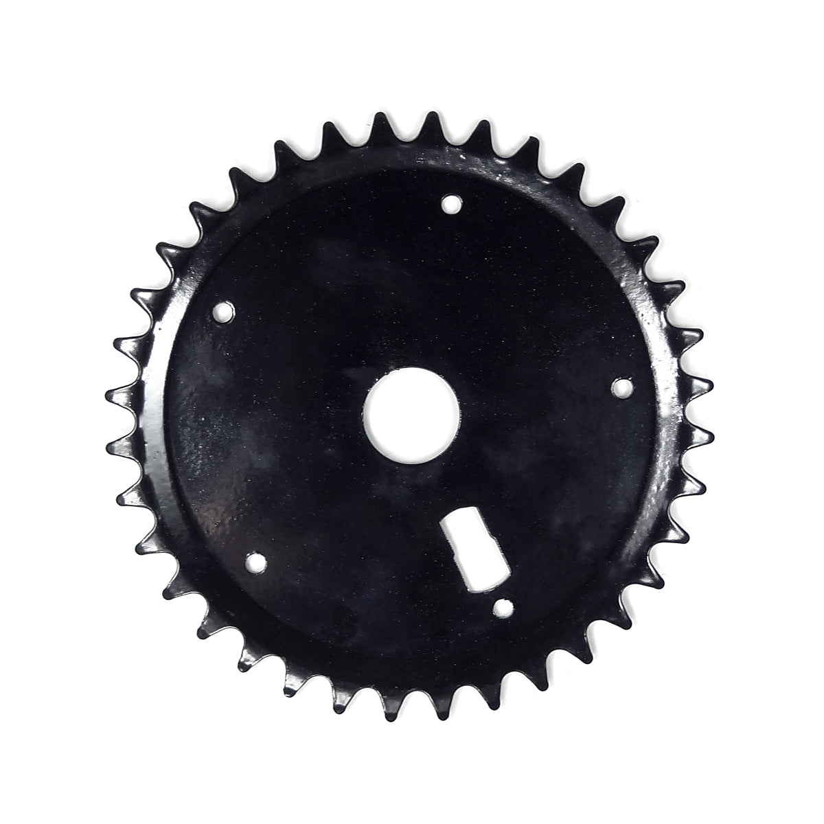 Roda Dentada Aço 36 Dentes Fechada Preta