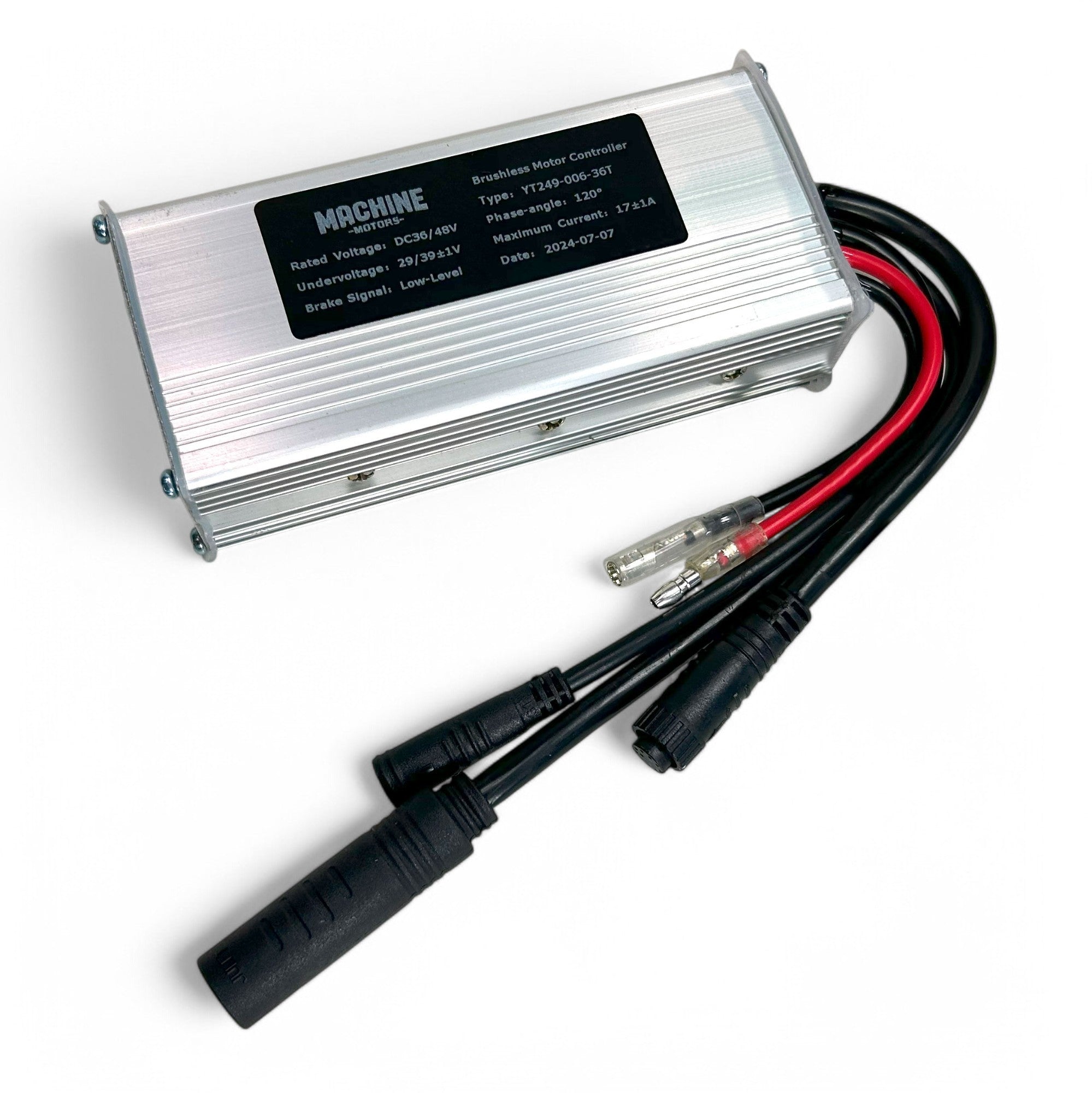 Controlador eBike 500W 36/48V 9 Mosfets 17A YSKS249-006-36T Waterproof