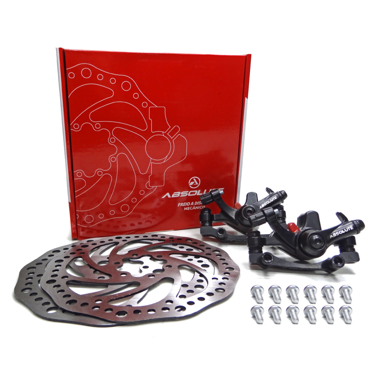 Kit Freio a Disco Dianteiro Traseiro c/ Pinça e Disco