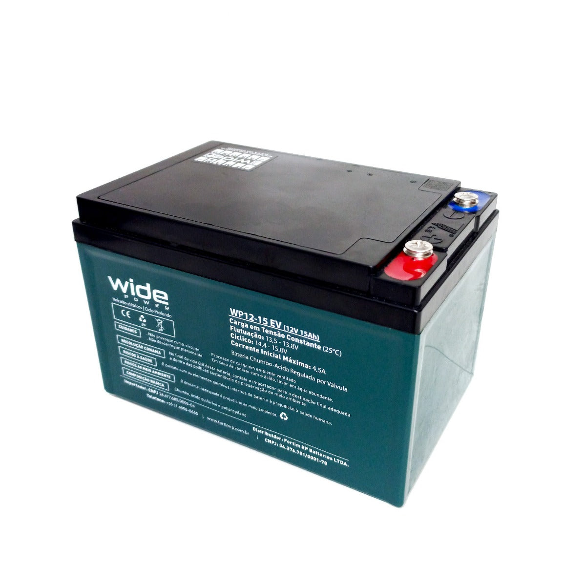 Bateria Selada Wide Power Ciclo Profundo EV 12V 15AH