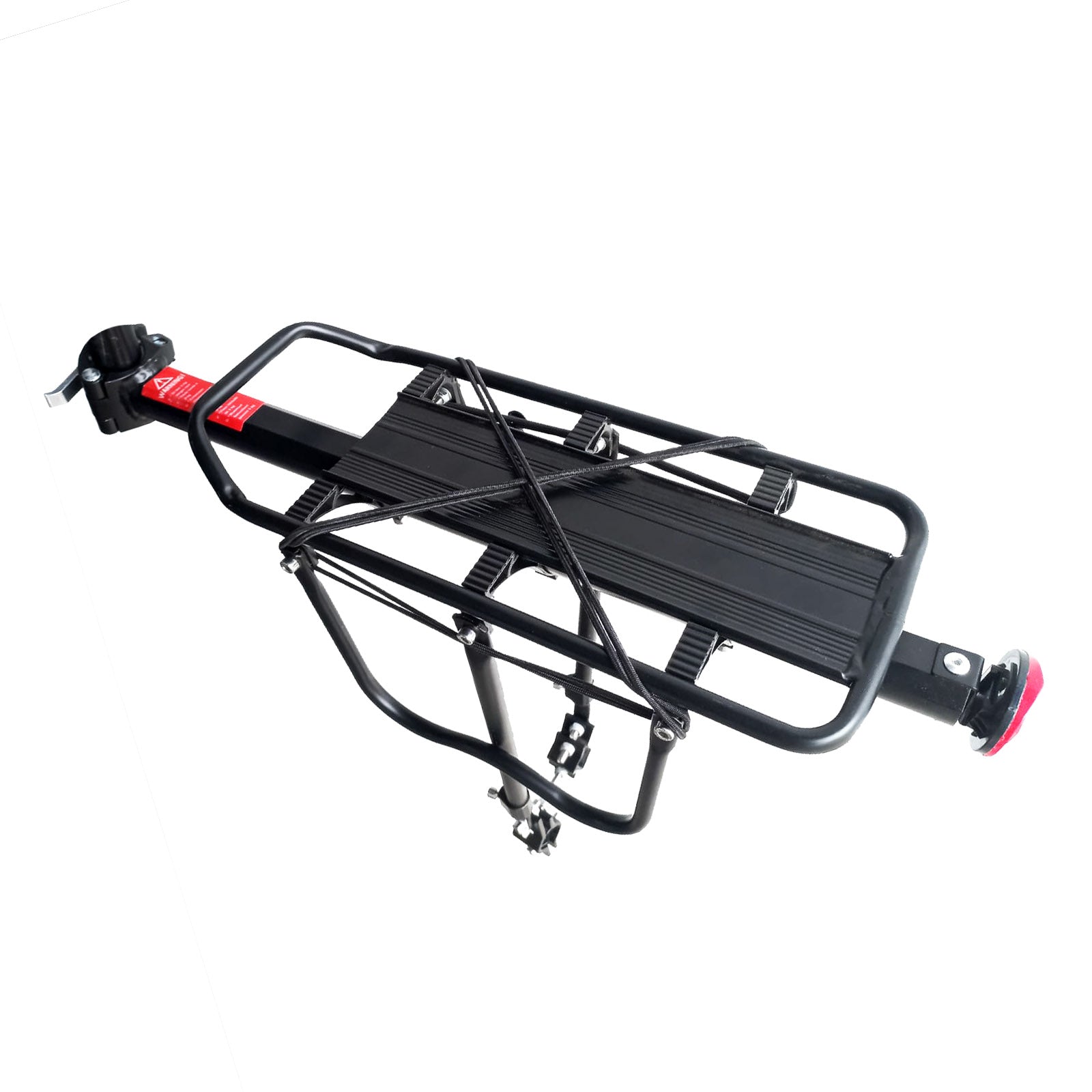Bagageiro Traseiro Aluminio com Blocagem e Haste Preto