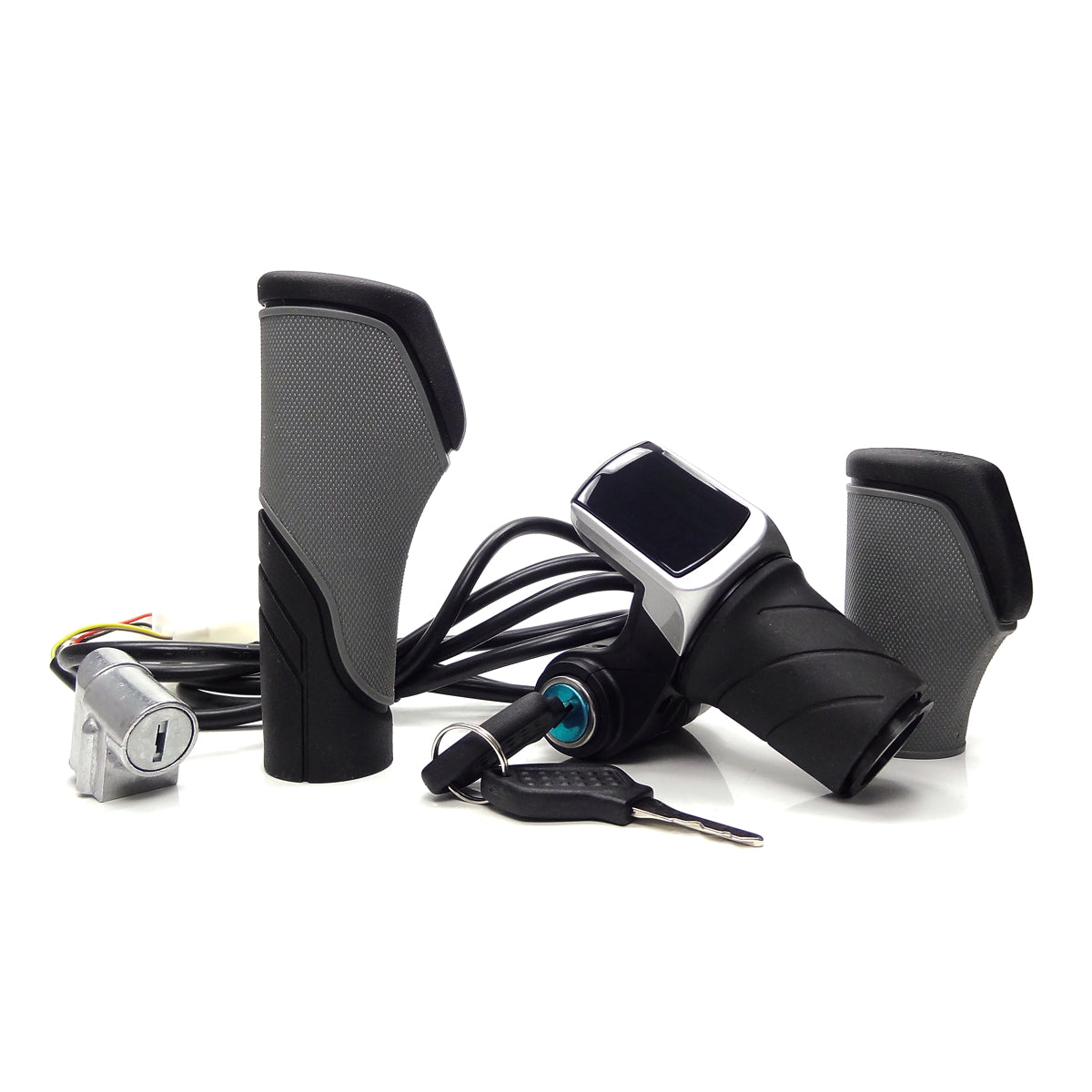 Acelerador de Punho eBike com Manopla 48V V1 SM-Plug Medidor de Carga Digital