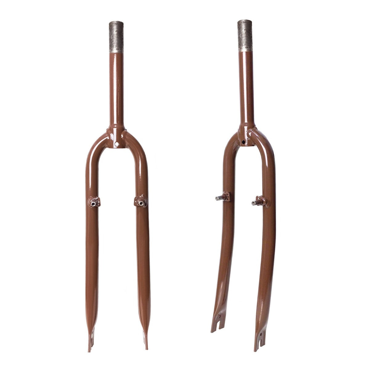 Garfo 26" Rígido 21,1mm Standard Retrô V-Brake Marrom