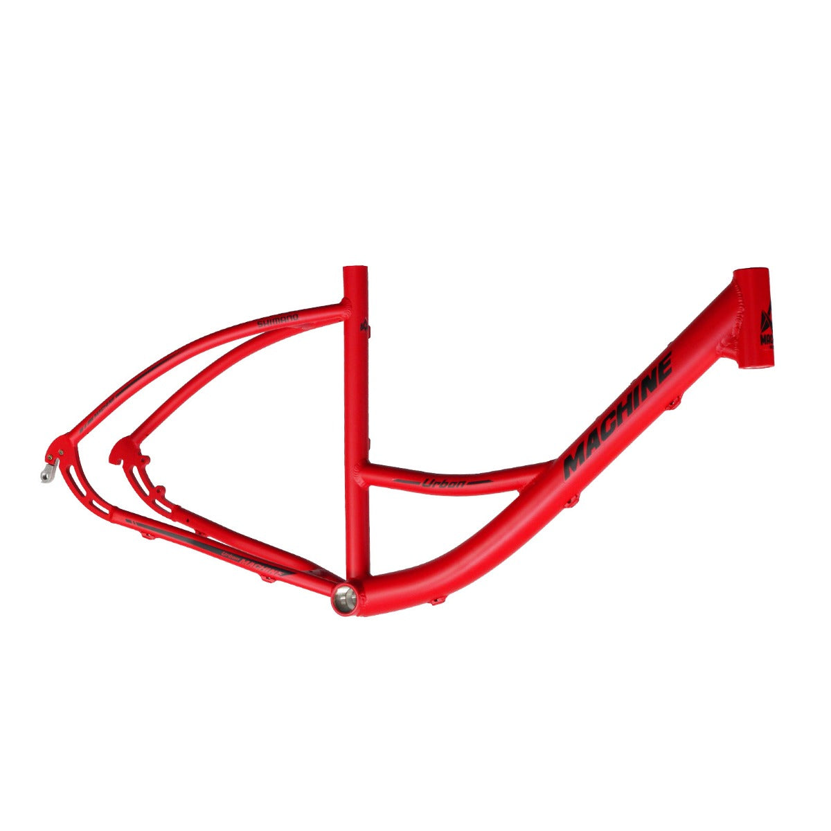 Quadro Bicicleta 26x18" Alumínio Urban Vermelho