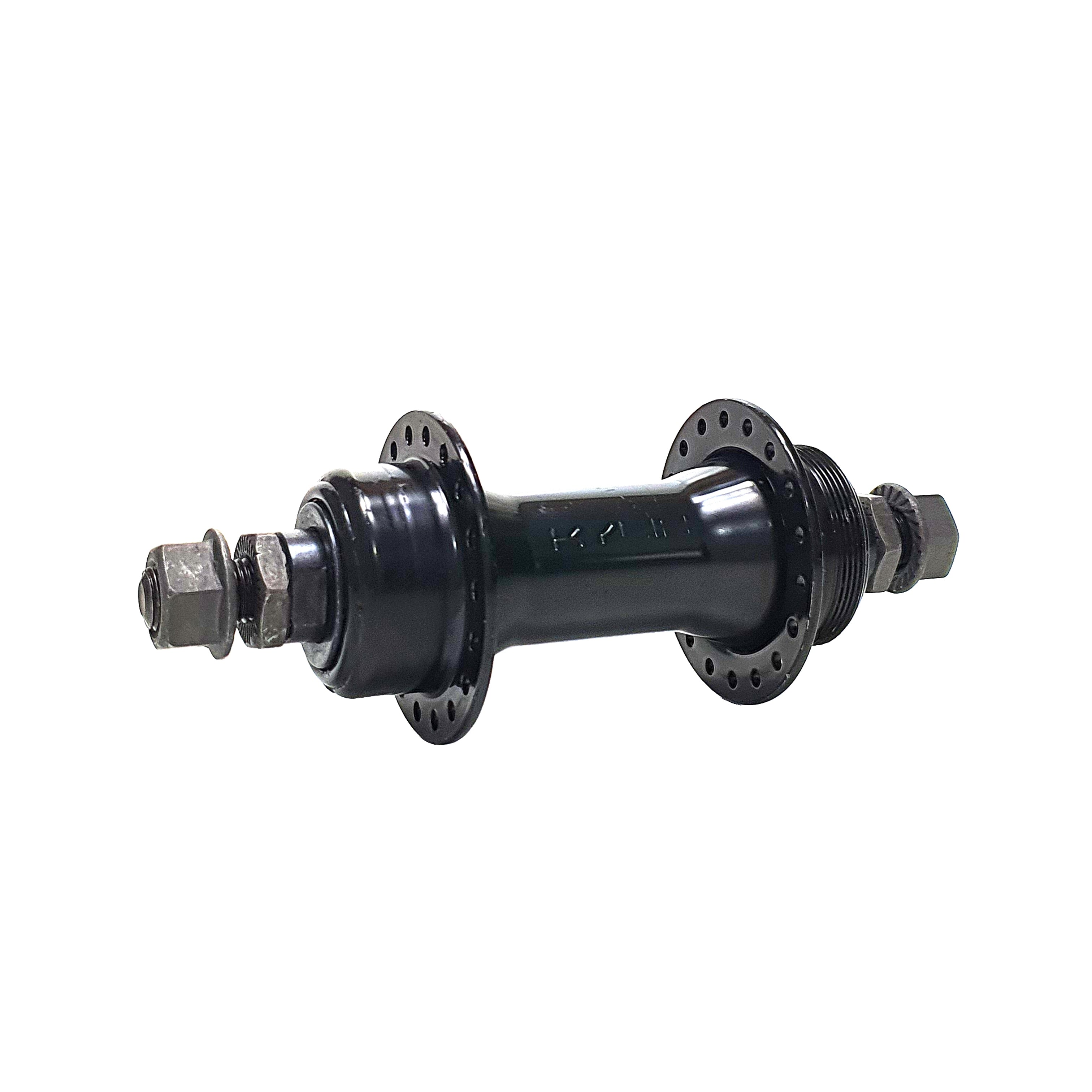 Cubo Traseiro 36F Aço Rosca V-Brake Preto