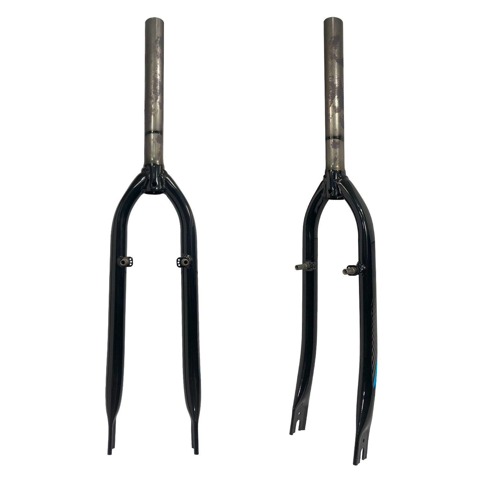 Garfo 26" Rígido 28,6mm Oversize Beach V-Brake Preto/Azul