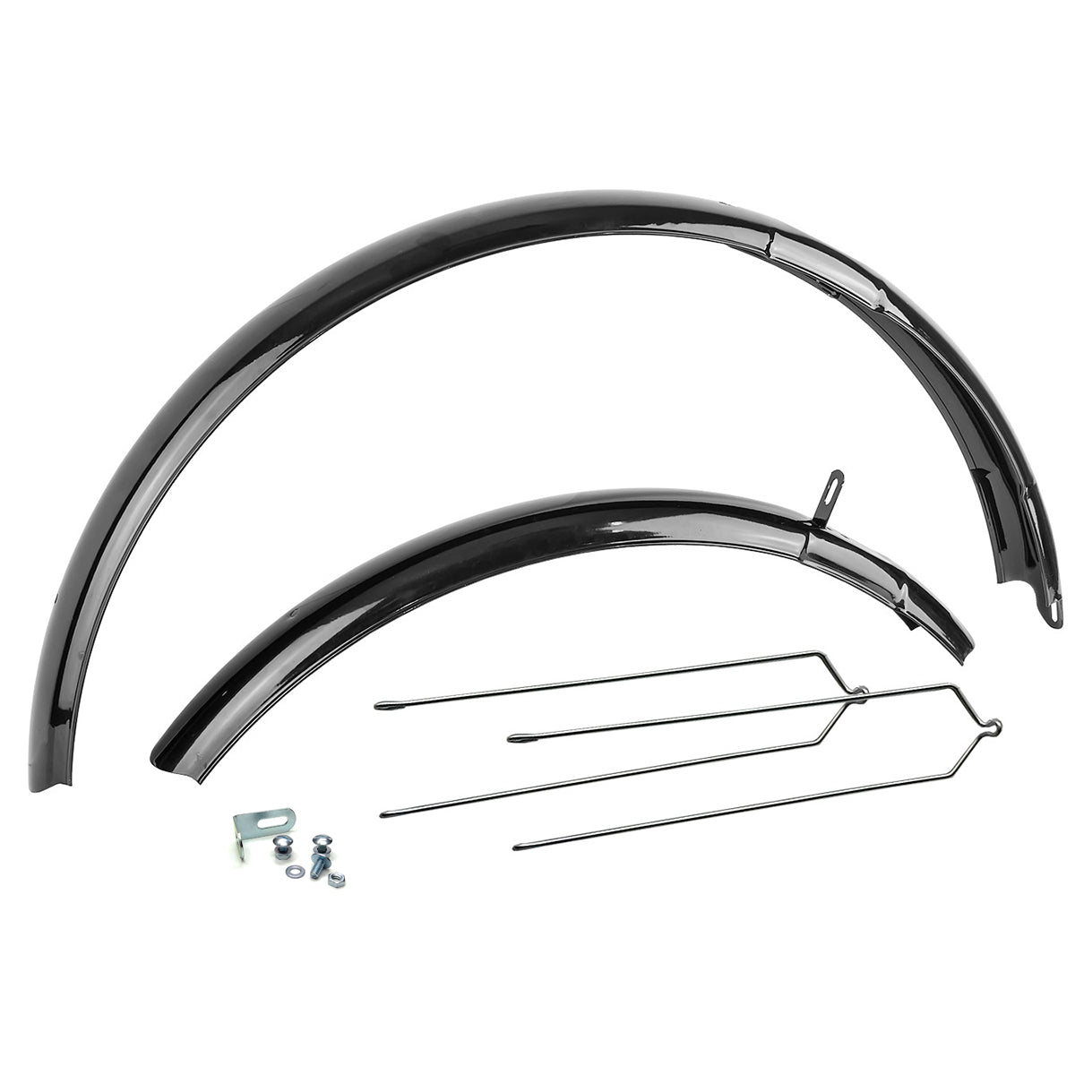 Kit Paralamas em Aço eBike Aro 26