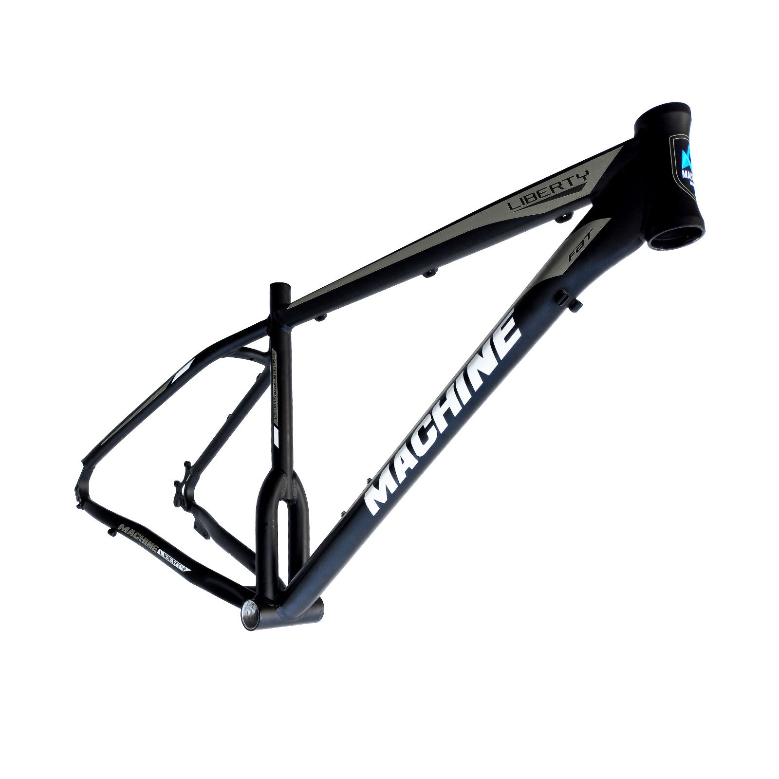 Quadro Bicicleta FAT 26x19" Alumínio Preto/Prata