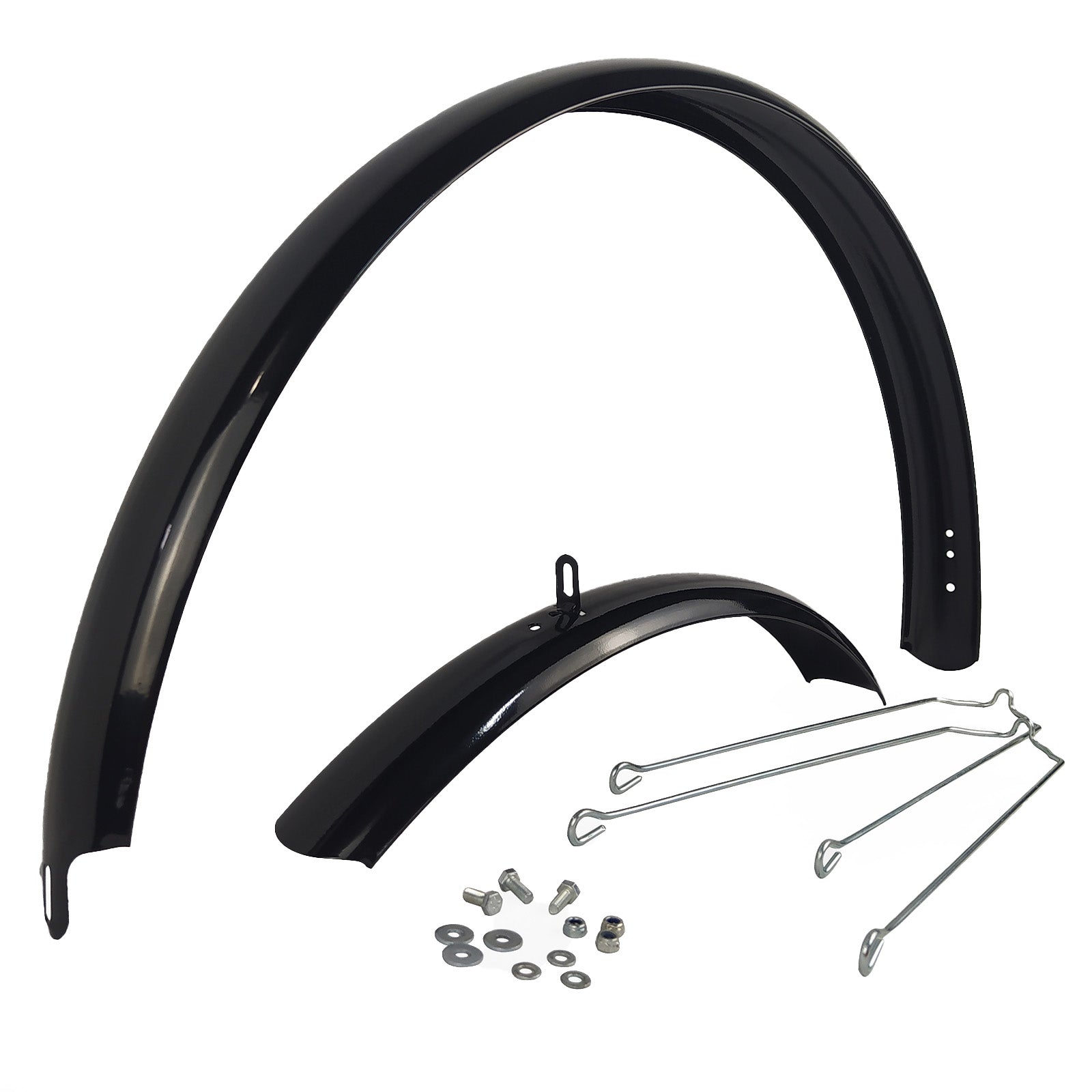 Kit Paralamas em Aço Urban/Beach Preto