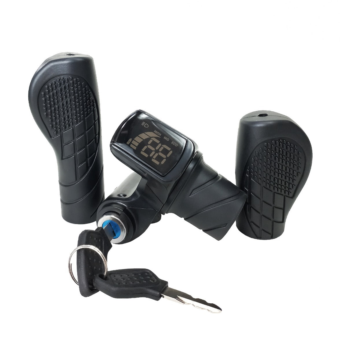 Acelerador de Punho eBike com Manopla 36V V3 Waterproof-Plug Medidor de Carga Digital