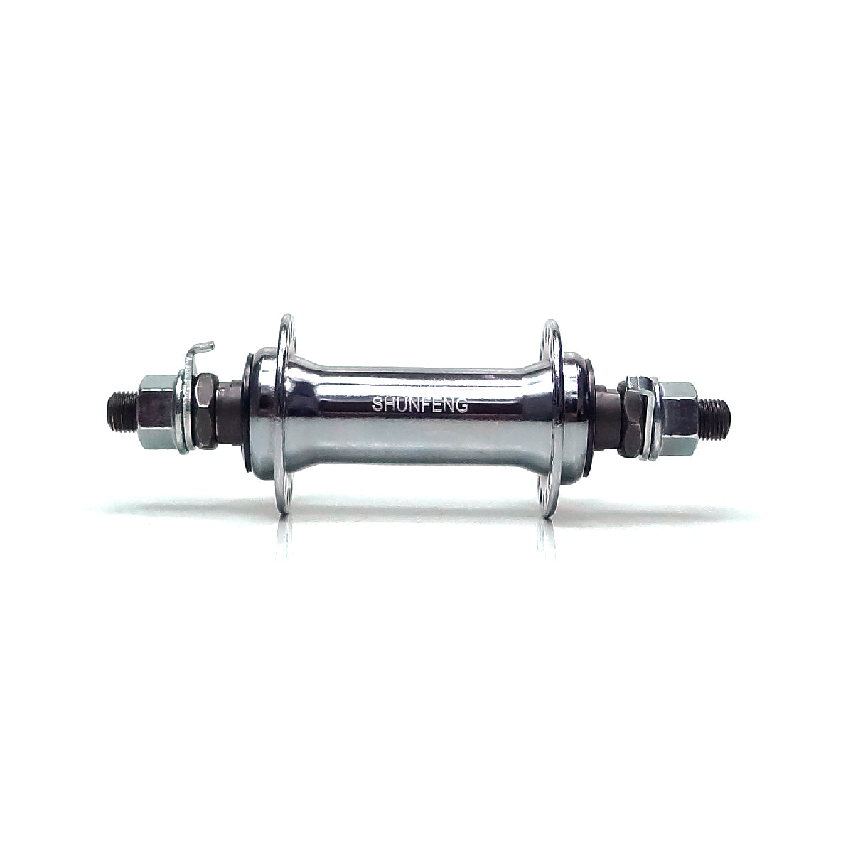 Cubo Dianteiro 36F Aço Shunfeng V-Brake Cromado