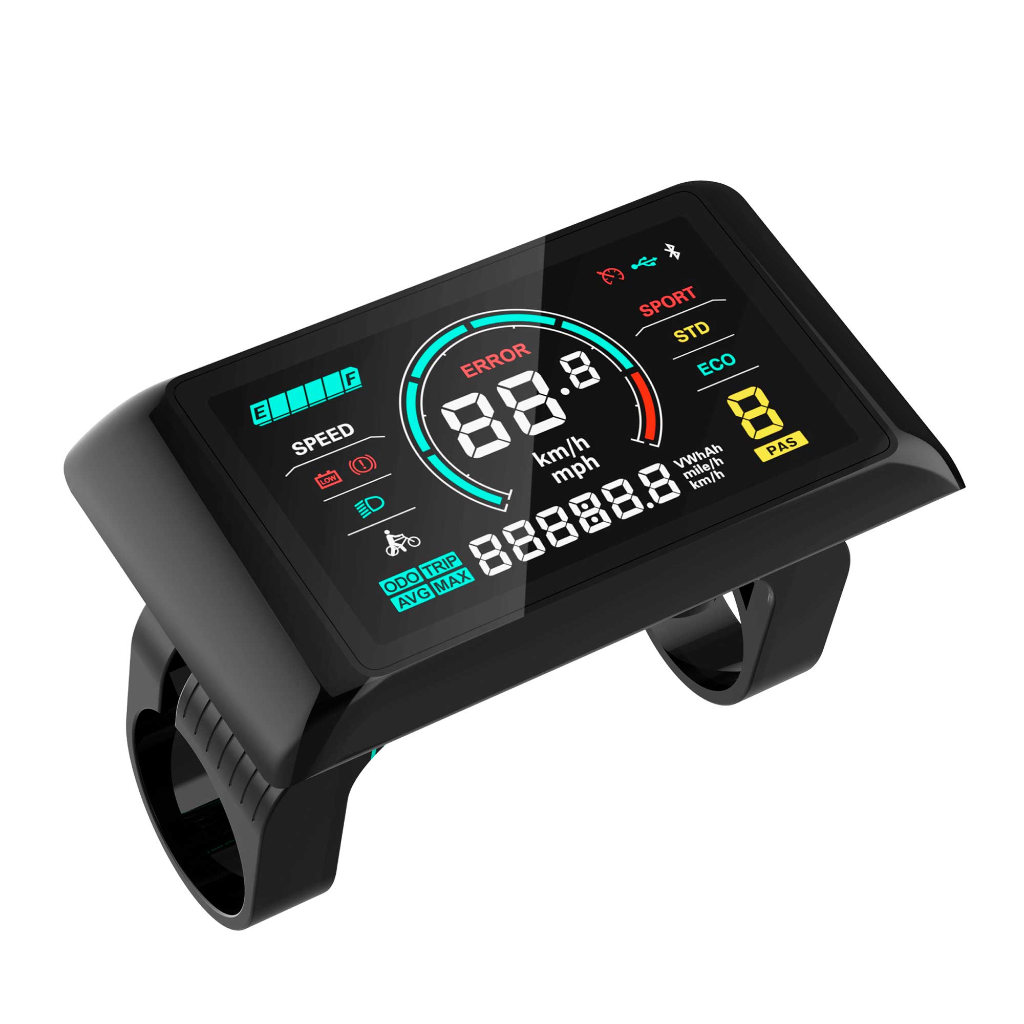 Display LCD SW900 Colorido com USB 36/48/60/72V