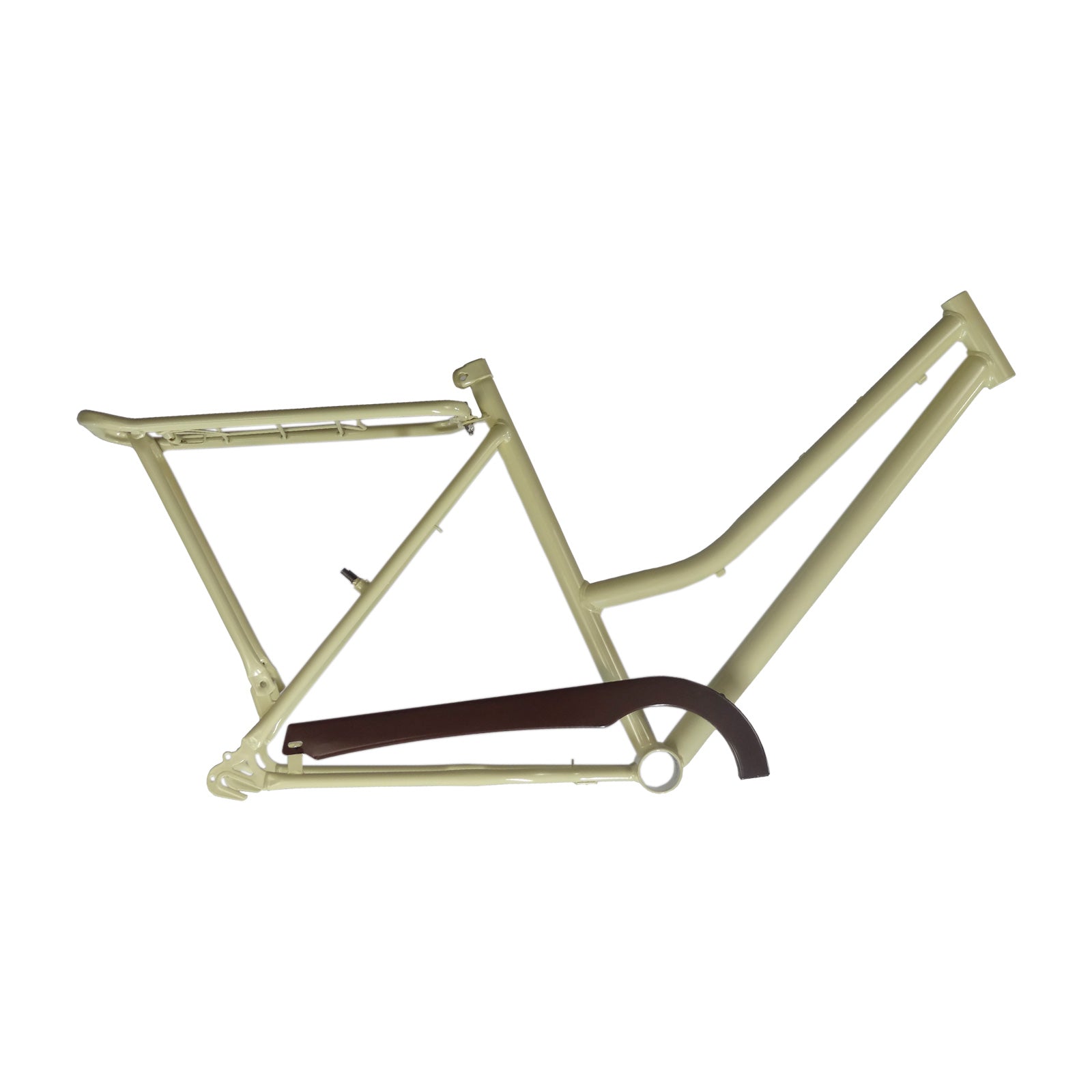 Kit Quadro Bicicleta 26 1.1/2" Aço New Retrô Creme