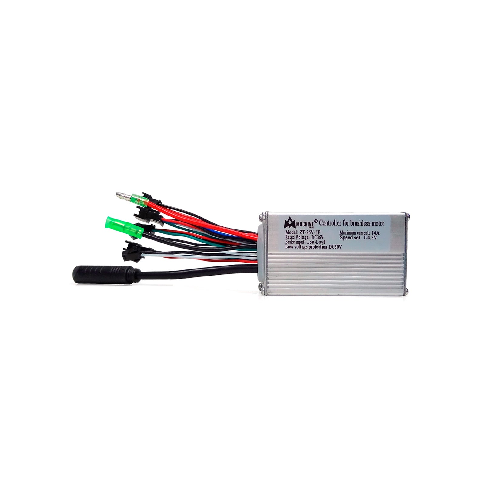Controlador eBike 350W 36V 6 Mosfets 14A ZT-36V-6F SM-Plug