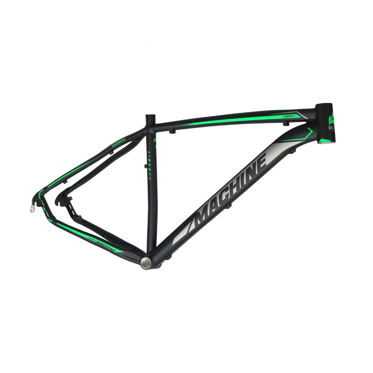 Quadro Bicicleta 29x19" MTB Alumínio New Liberty Preto/Verde