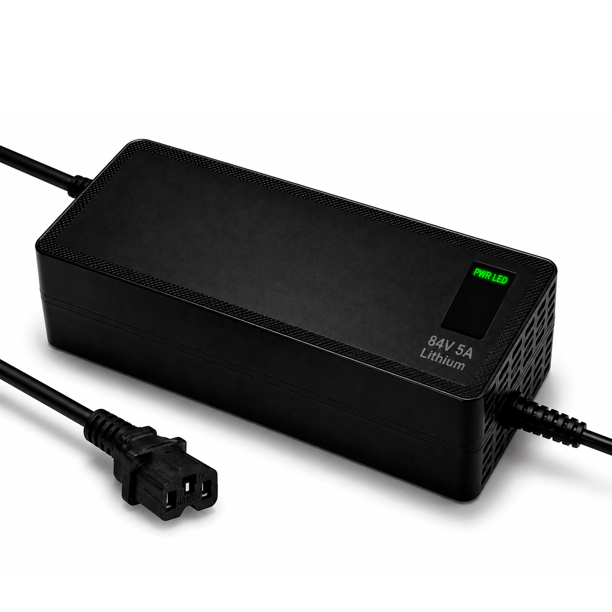 Carregador Bateria Lítio 72V 5A Plug IEC C13 (Tripolar)