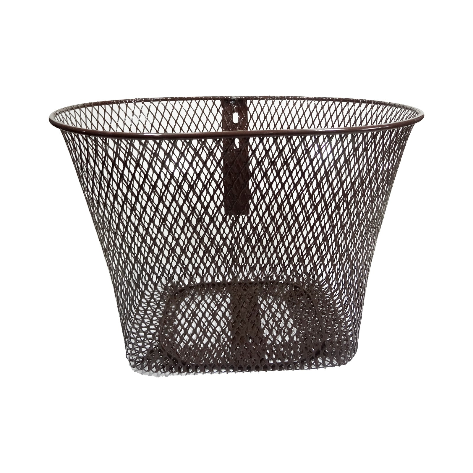 Cesta Grande em Aço Dianteira 21X28X20CM Aro 26 Marrom