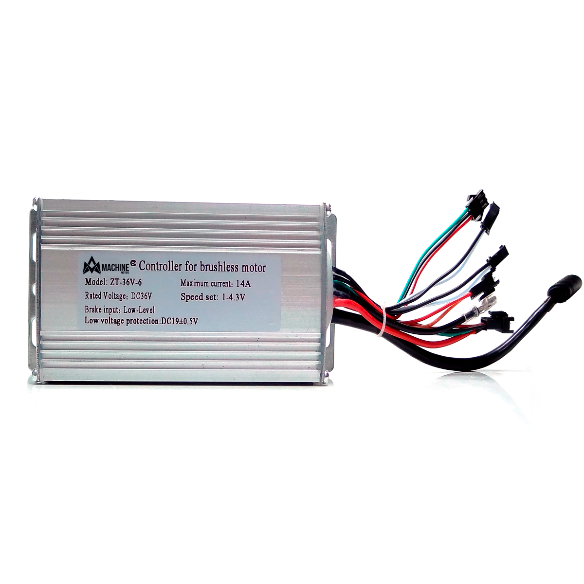 Controlador eBike 350W 36V 6 Mosfets 14A ZT-36V-6 Wuxing
