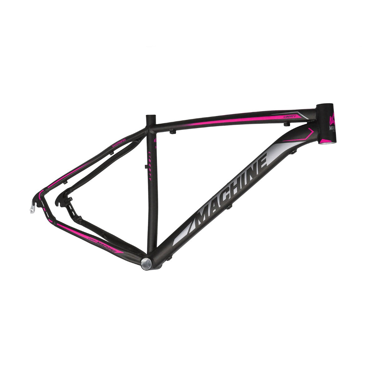 Quadro Bicicleta 29x19" MTB Alumínio New Liberty Preto/Rosa