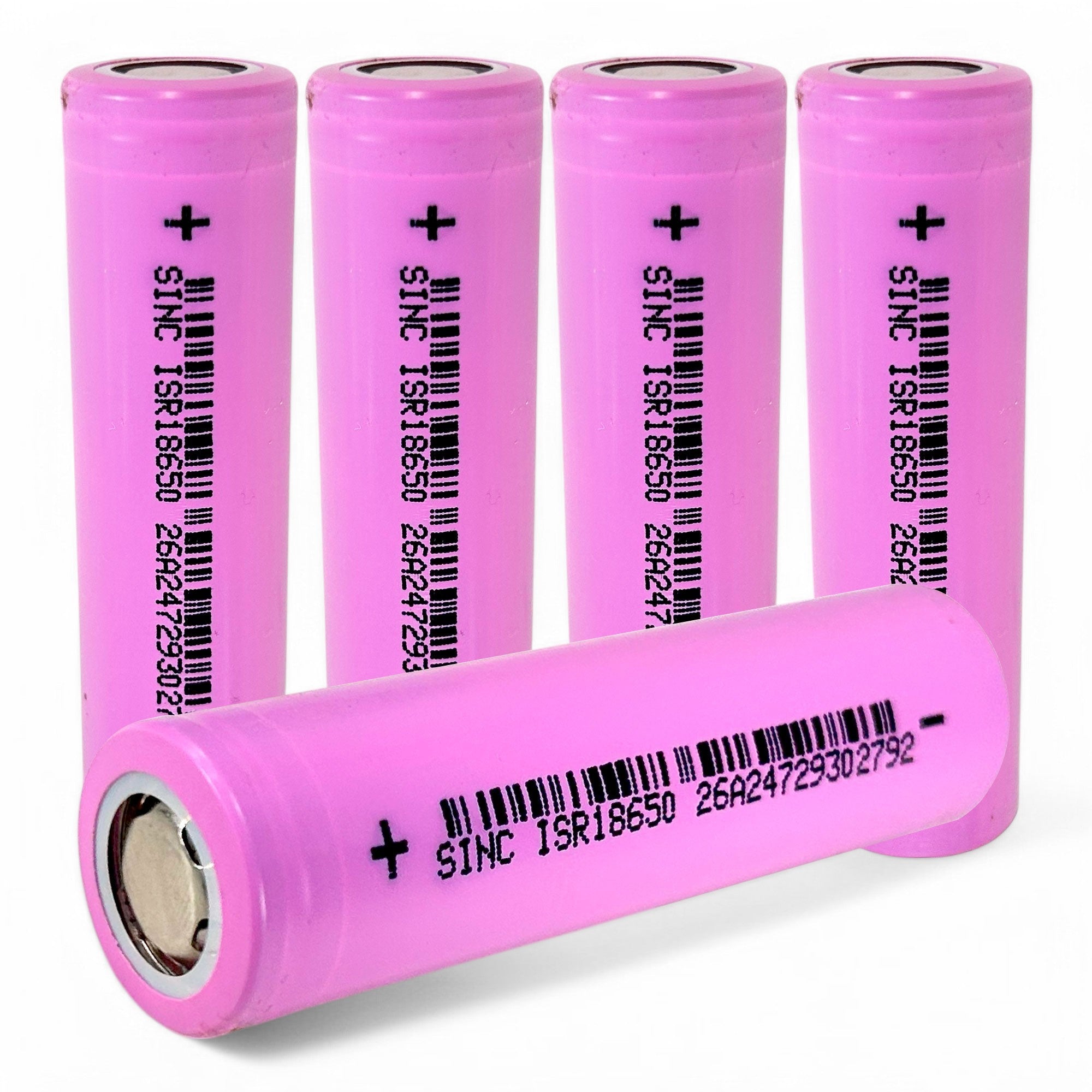 Kit 5 Células 18650 SINC Bateria Lítio 3.7V 2600mAh