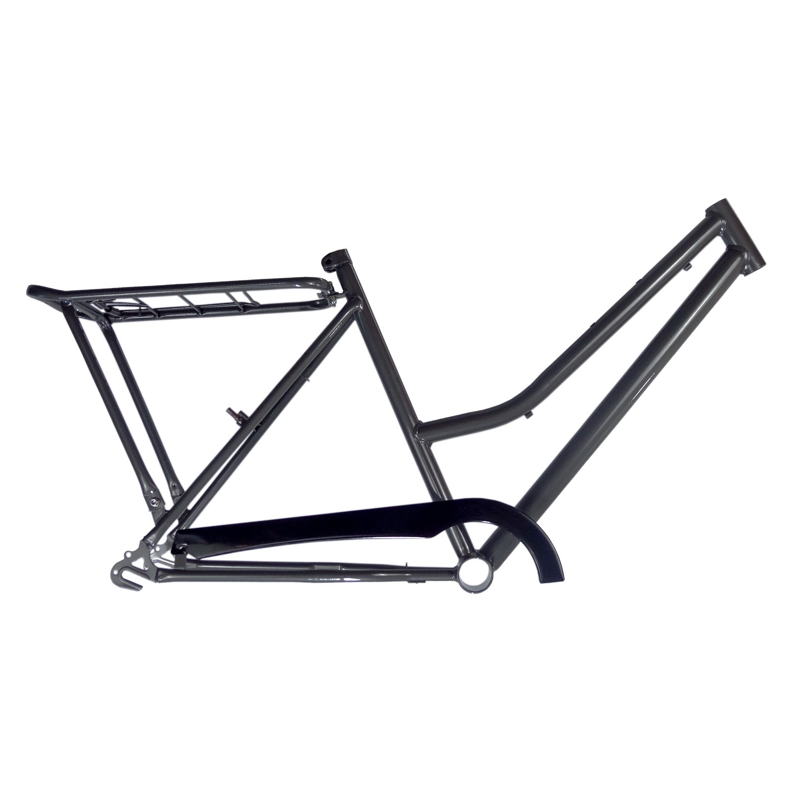 Kit Quadro Bicicleta 26 1.1/2" Aço New Retrô Grafite